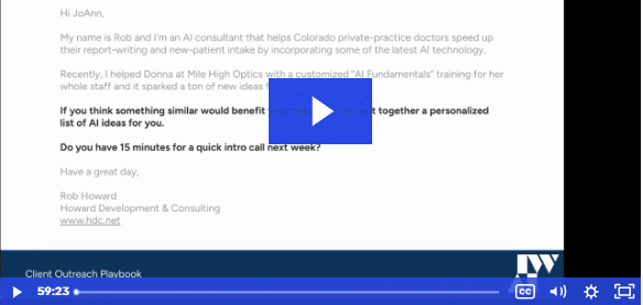 Lesson: The Proven Client Outreach Playbook