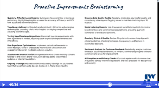 Lesson: 11 Proactive Improvement Service Offer Strategies