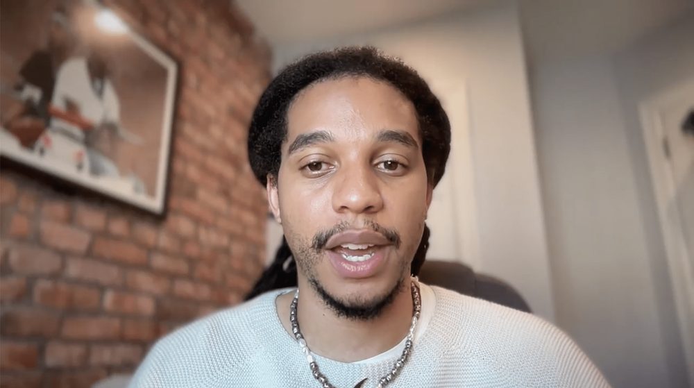 Elliott M. speaking on camera